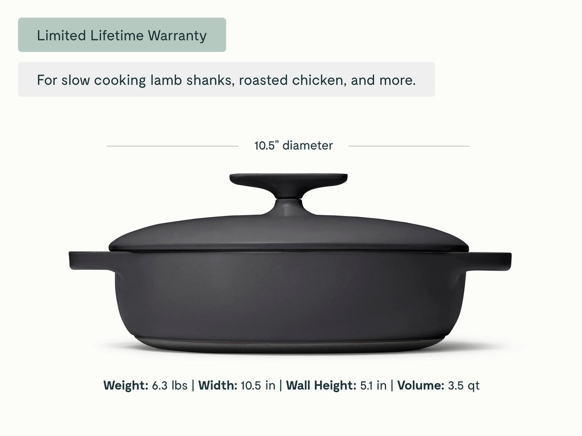 3.5 qt Enameled Cast Iron Braiser