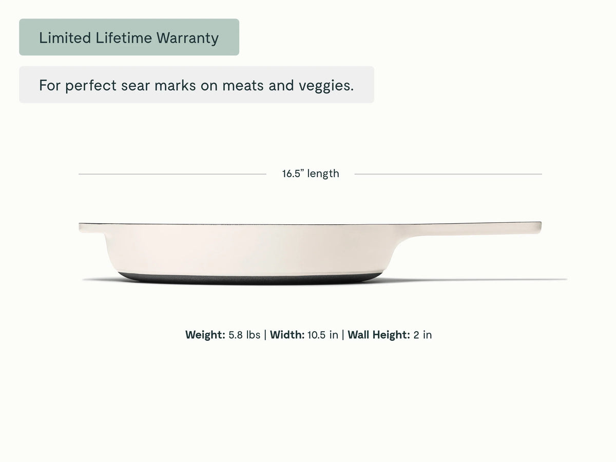 10.5” Enameled Cast Iron Skillet